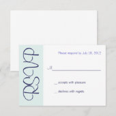 Weddenschap Champagne Toast RSVP Kaartje (Voorkant / Achterkant)