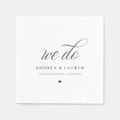 Weddenschap Cocktail Napkins Simple Luxury Elegant Servet (Voorkant)