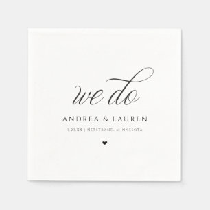 Weddenschap Cocktail Napkins Simple Luxury Elegant Servet