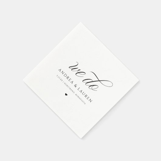 Weddenschap Cocktail Napkins Simple Luxury Elegant Servet (Hoek)