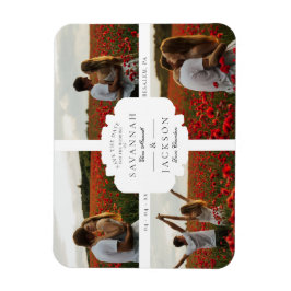Weddenschap collage 4 Aangepaste foto's minimalist Magneet