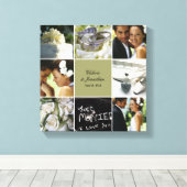 Weddenschap Collage Wrapped Canvas - Aangepaste kl (Insitu (Houten vloer))