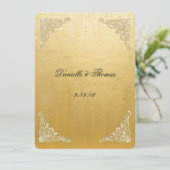 Weddenschap Commentaar Kaart Gold Foil Glitter (Staand voorkant)
