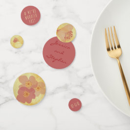 Weddenschap Confetti Aziatisch beïnvloed Gele Gold
