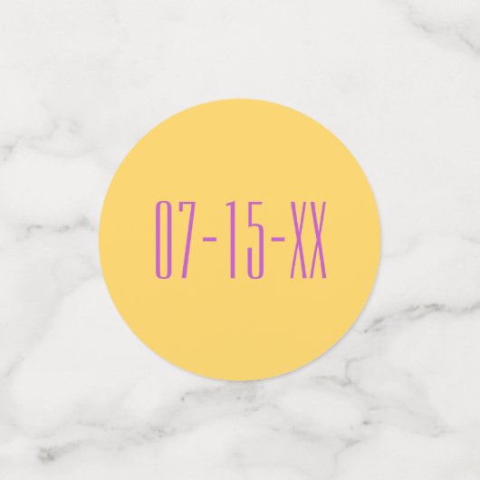 Weddenschap Confetti Fresh Flowers Yellow Magentas (Kleine voorkant)