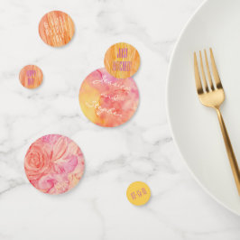 Weddenschap Confetti Fresh Flowers Yellow Magentas