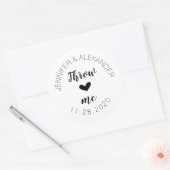 Weddenschap Confetti Ronde Sticker (Envelop)