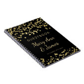 Weddenschap-Confetti voor goudolie Notitieboek (Rechterzijde)