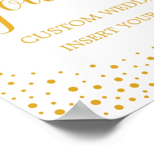 Weddenschap - Creëer je eigen Confetti Poster (Hoek)