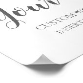 Weddenschap - Creëer je eigen huwelijksbord Poster (Hoek)