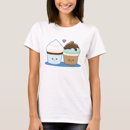 Weddenschap Cupcakes T-shirt (Voorkant)