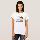 Weddenschap Cupcakes T-shirt (Voorkant volledig)