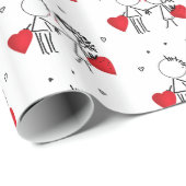 Weddenschap, dag Valenine, liefdespapier Cadeaupapier (Rol Hoek)