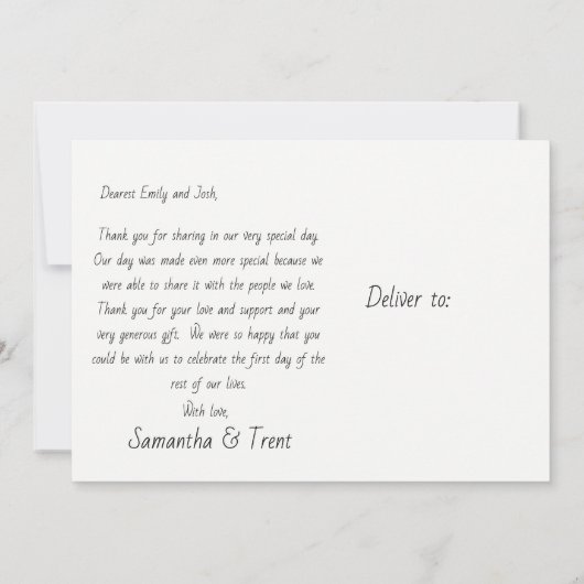 Weddenschap Dank je Briefkaart - Regenboog (Achterkant)