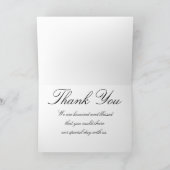 Weddenschap Dank je Natural Woodgrain Foto Rustic Kaart (Binnen)