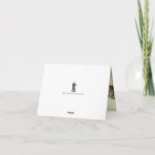 Weddenschap  Dank je platte kaart (Achterkant)