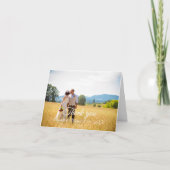 Weddenschap  Dank je platte kaart (Voorkant)