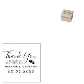 Weddenschap Dank je script | Aangepaste namen en d Rubberstempel (Gestempeld)