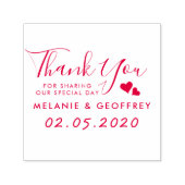 Weddenschap Dank je script | Aangepaste namen en d Zelfinktende Stempel (Design)