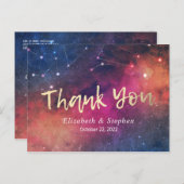 Weddenschap Dank je sterrenbeeld sterrenbeeld Briefkaart (Voorkant / Achterkant)