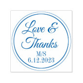 Weddenschap Dank je tekst zelfinkend stempel (Design)