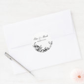 Weddenschap Dank je ticker Ronde Sticker (Envelop)