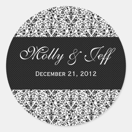 Weddenschap Dank je ticker Ronde Sticker (Voorkant)