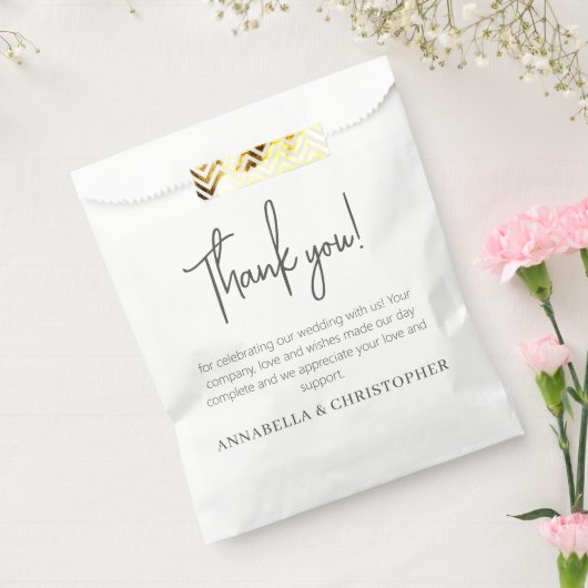Weddenschap Dank u Opmerking Minimalistisch Stijlv Bedankzakje (Gezegeld)