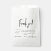 Weddenschap Dank u Opmerking Minimalistisch Stijlv Bedankzakje (Voorkant)