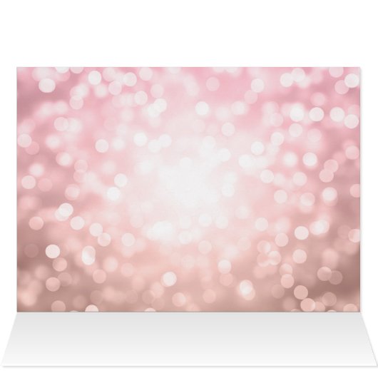Weddenschap "Dank u" Roos Blush Pink Glitter Light (Binnen Horizontaal (Boven))