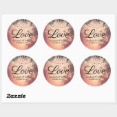 Weddenschap Dank u zomerpalm Trees String Lights Ronde Sticker (Vel)