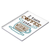 Weddenschap dat ik van koffie maak tot bruiloften notitieboek (Linkerzijde)