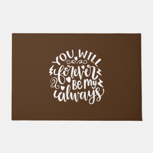 Weddenschap dat je nooit mijn altijd zult zijn deurmat (Voorkant)