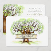 Weddenschap - De liefdesboom Kaart (Voorkant / Achterkant)