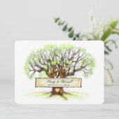 Weddenschap - De liefdesboom Kaart (Staand voorkant)