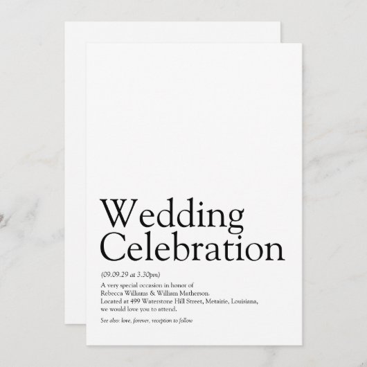 Weddenschap Definitie Kaart (Voorkant / Achterkant)