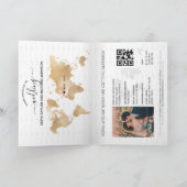 Weddenschap Destination Passport Gold World QR cod (Binnen)