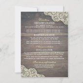 Weddenschap Detail Zonnebloemhout en strijklichten Kaart (Achterkant)