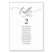 Weddenschap Dinner, Modern Guest Seating Chart en Kaart (Achterkant)