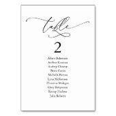 Weddenschap Dinner, Modern Guest Seating Chart en Kaart (Voorkant)