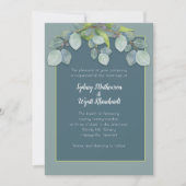 Weddenschap Donkere botanische epalyptusstenen Kaart (Voorkant)