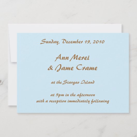 Weddenschap door Beach Custom Photo Invitation Kaart (Achterkant)