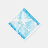 Weddenschap door het Zee Ocean Blue Servetten (Hoek)