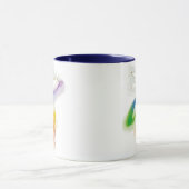 Weddenschap Dove met regenbooglint Mok (Midden)