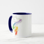Weddenschap Dove met regenbooglint Mok (Voorkant links)