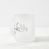 Weddenschap Doves met Rings Matglas Koffiemok (Voorkant links)