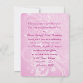 Weddenschap Doves op roze Kaart (Achterkant)