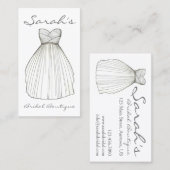 Weddenschap Dress Bride Gown Bridal Shop Boutique Visitekaartje (Voorkant / Achterkant)