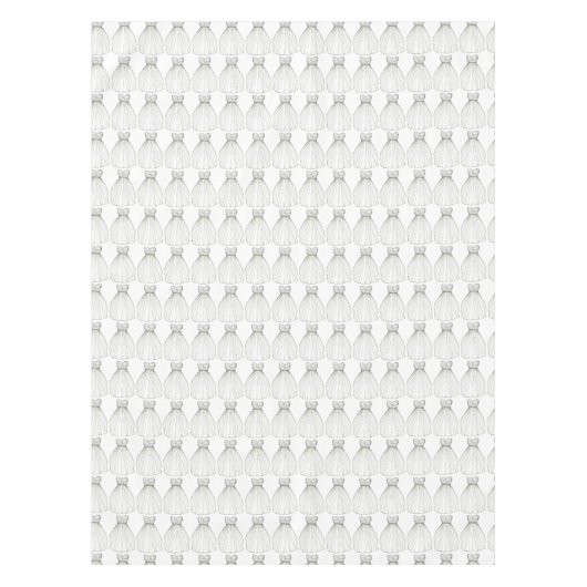 Weddenschap Dress Gown Bride Vrijgezellenfeest Tab Tafelkleed (Voorkant)