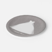 Weddenschap Dress Modern Glamor Vrijgezellenfeest Papieren Bordje (Gekanteld)